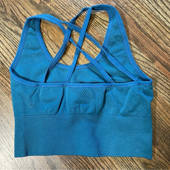 Zella blue unlined sports bra size small - Picture 2 of 3